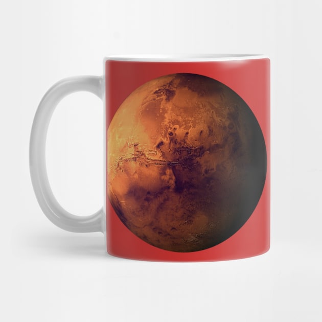 Planet Mars by SPACE ART & NATURE SHIRTS 